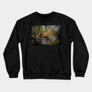 Footbridge Over The River Kennet Crewneck Sweatshirt